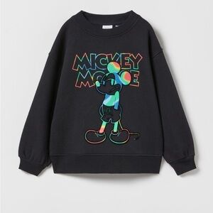 Mickey Mouse Disney flocked sweatshirt  size 9